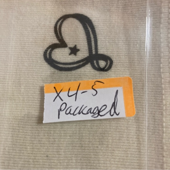 Pride By JoJo Women XL 15-17 Crop Top Summer Love Heart Short Sleeve Shirt Relax - Picture 10 of 10